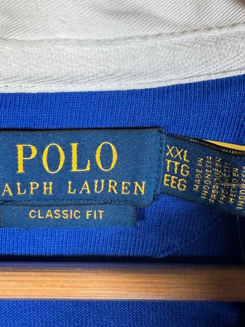 Polo Ralph Lauren Rugby Shirt Mens XXL Blue Striped Classic Fit Iconic $145